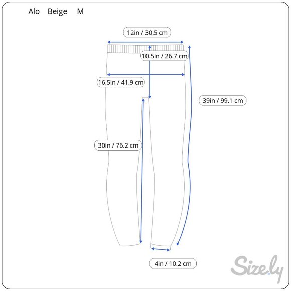 Alo Womens Athletic Workout Stretch Activewear High Waist Leggings Pants M - Picture 8 of 8